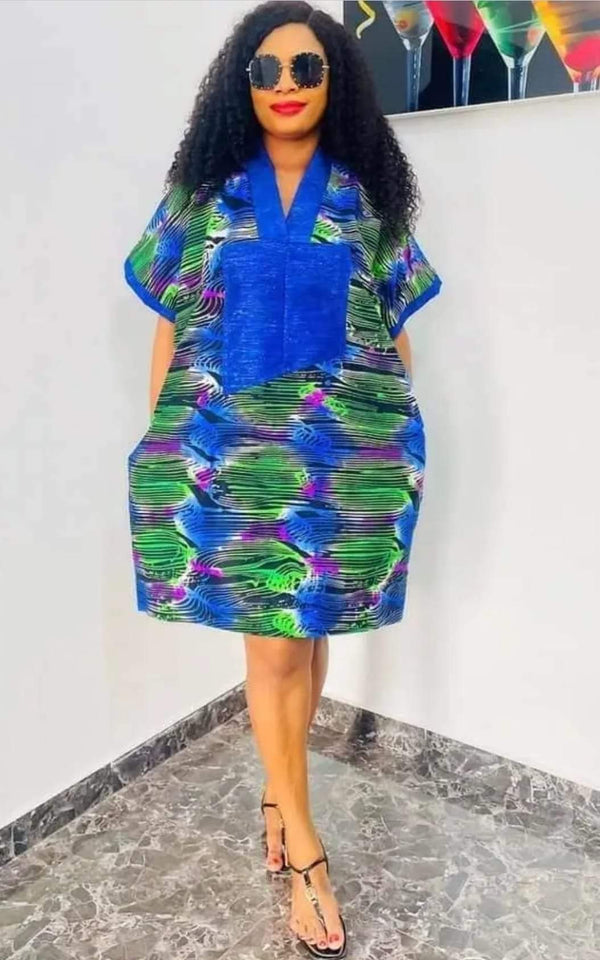 Women African Print Ankara Dress