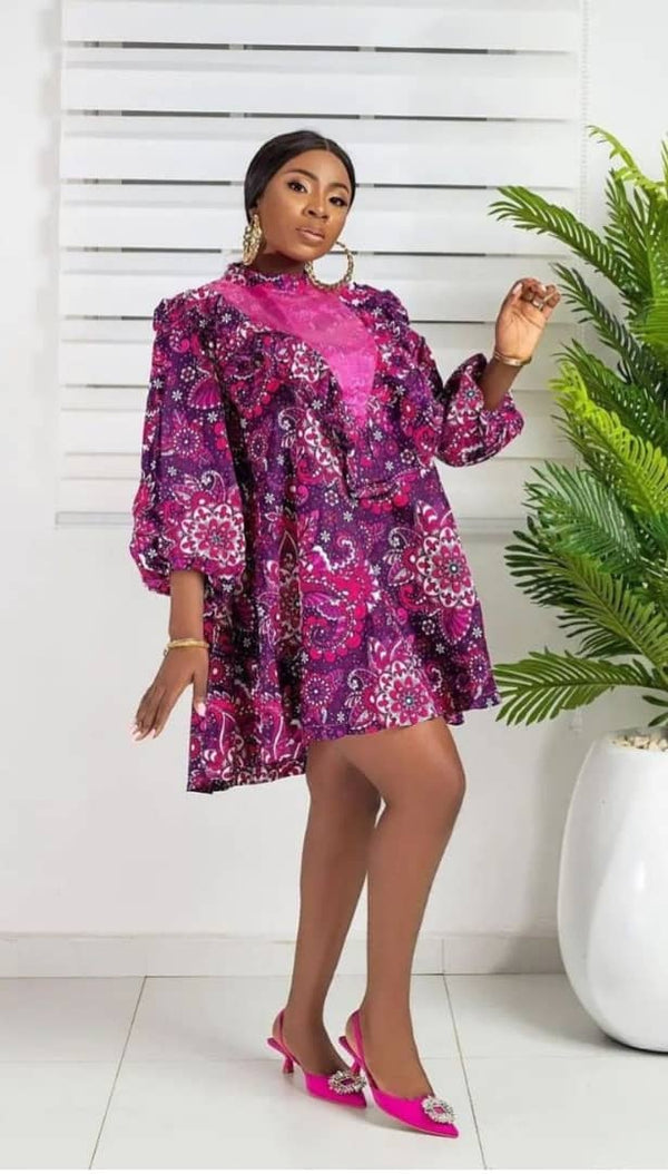 Women Ankara Short Dress