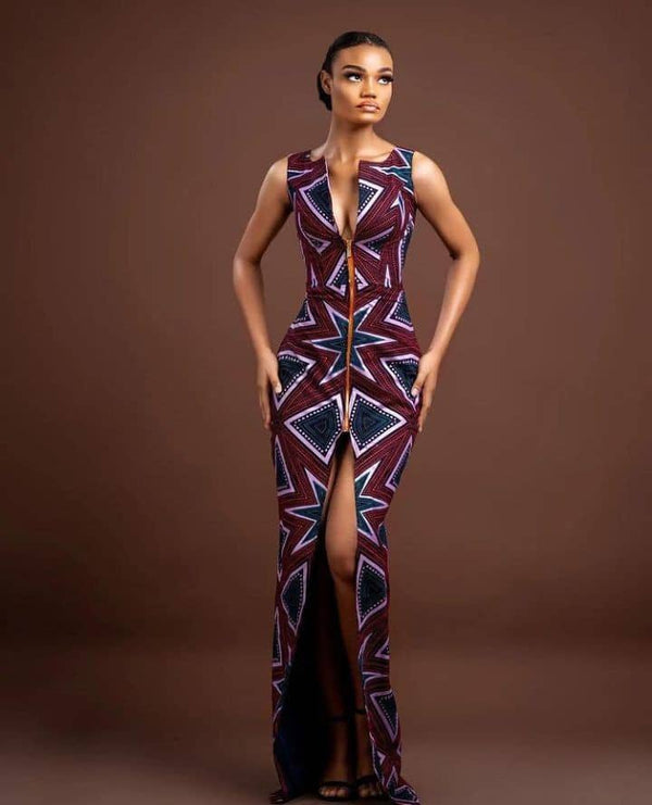 African Ankara Mermaid Dress