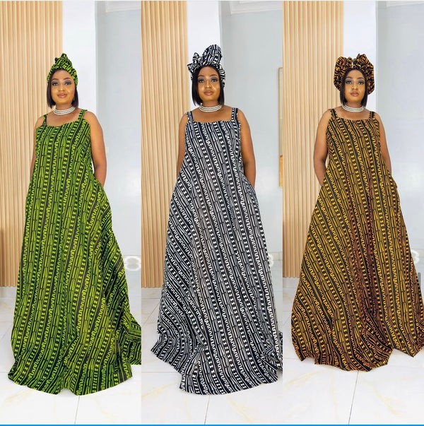 Africa Print Ankara Maxi Dress