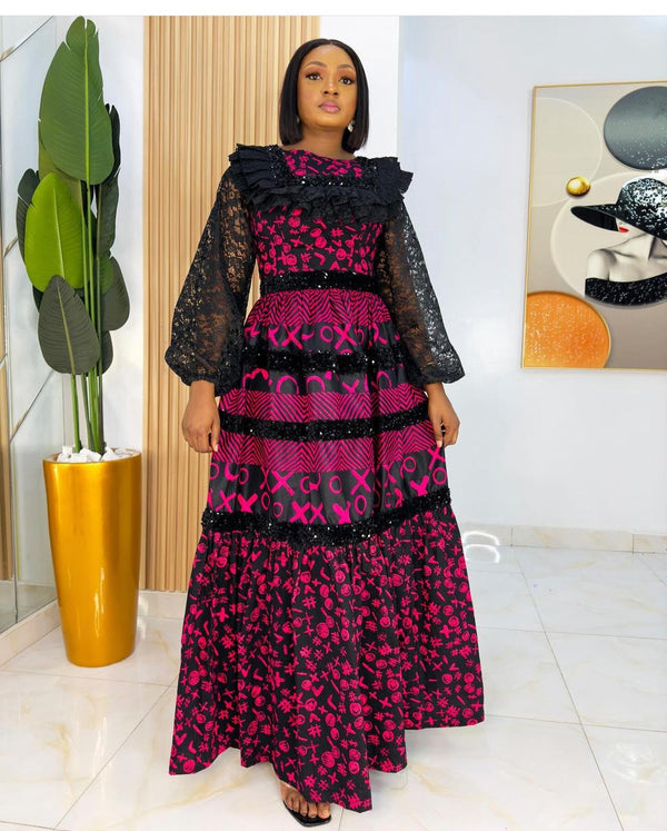 Africa Print Ankara Maxi Dress