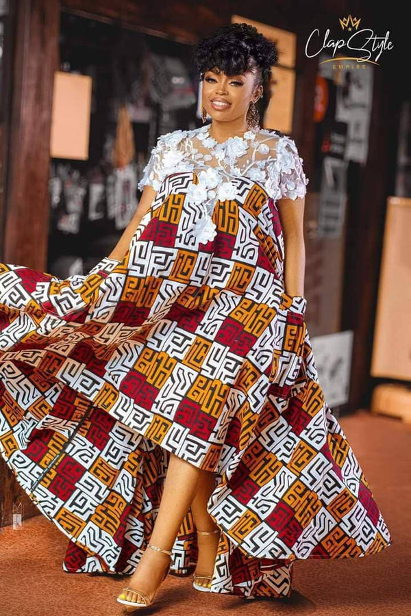 Africa Print Ankara Maxi Dress