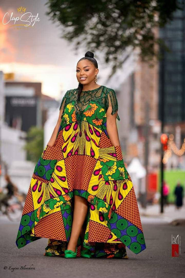 Africa Print Ankara Maxi Dress