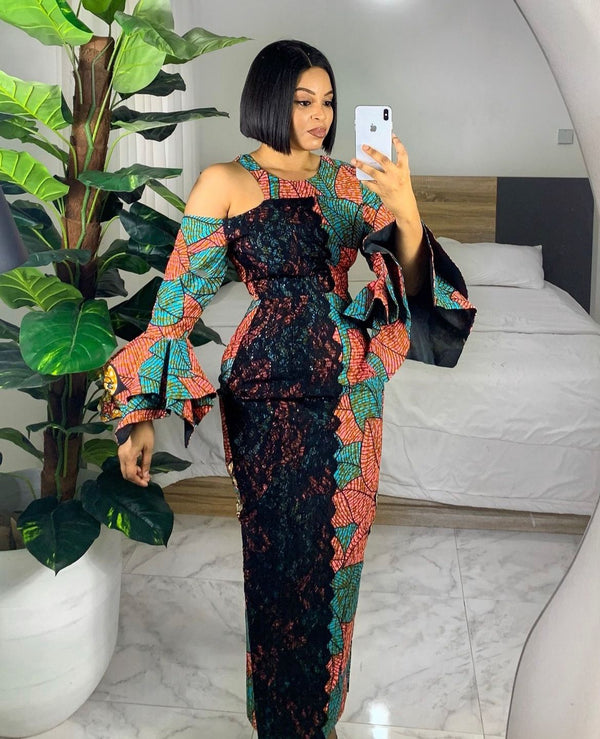 Africa Print Ankara Maxi Dress