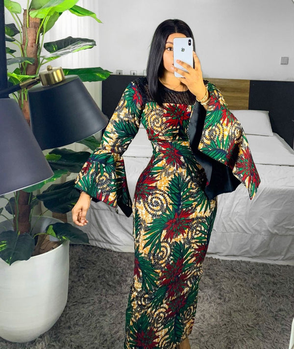 Africa Print Ankara Maxi Dress