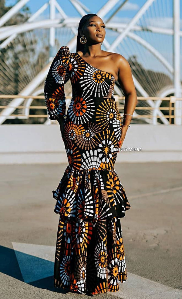 Africa Print Ankara Maxi Dress