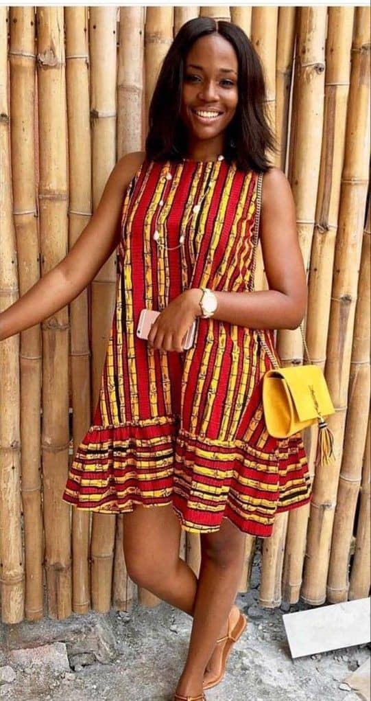 Women Ankara Short Dress