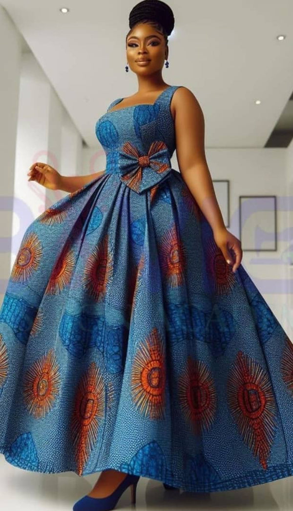 Africa Print Ankara Maxi Dress