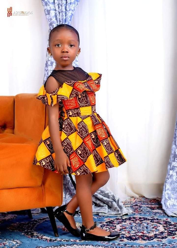 African print dress for girls