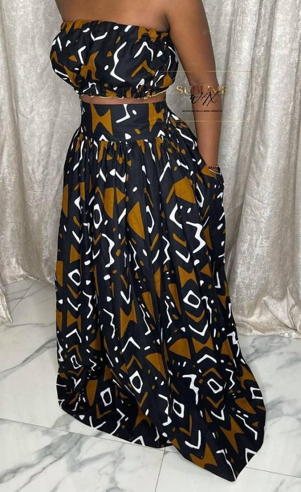 Africa Print Ankara Maxi Dress