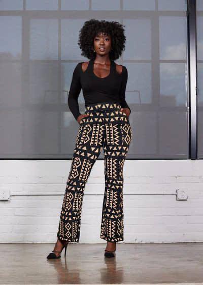 African Print Woman Palazzo