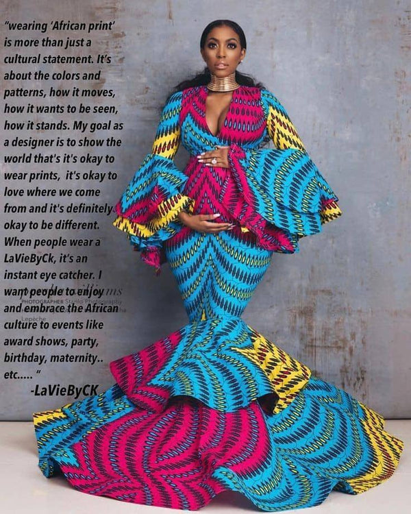 Ankara mermaid dress