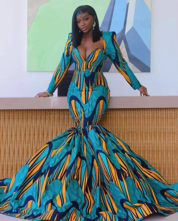 Ankara mermaid dress