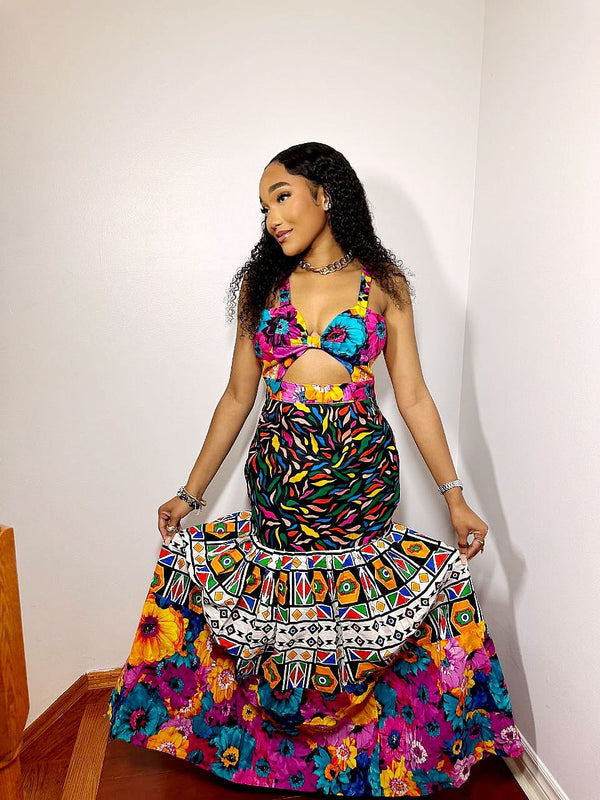 Africa Print Ankara party dress