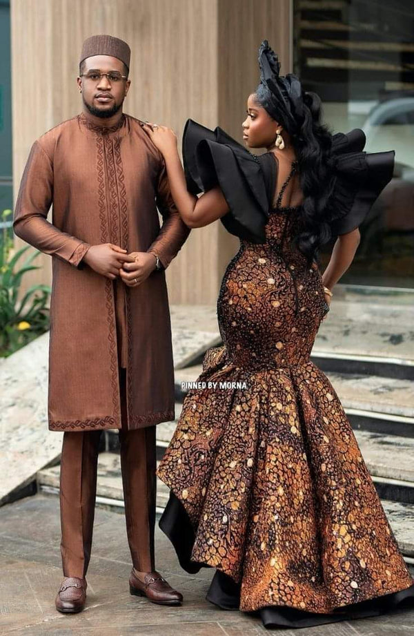 African Print Ankara Couple Matching Outfit