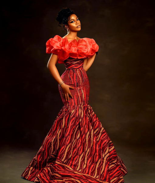 ankara mermaid dress styles Ankara mermaid dress – TJ African Print Dresses