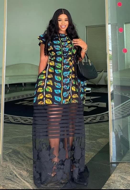 African print dress