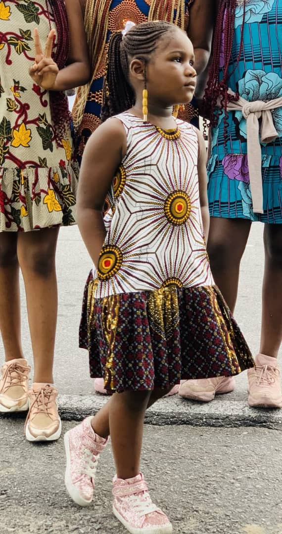 African print dress for girls