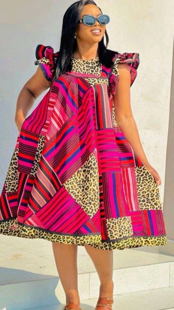 Women Ankara Short Dress