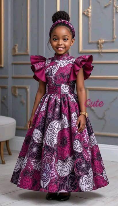 African print dress for girls