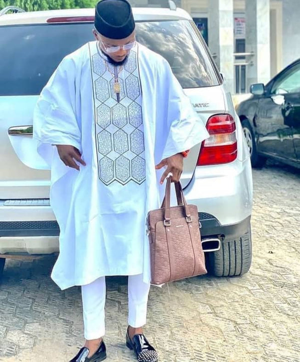 Men's Complete Agbada and cap