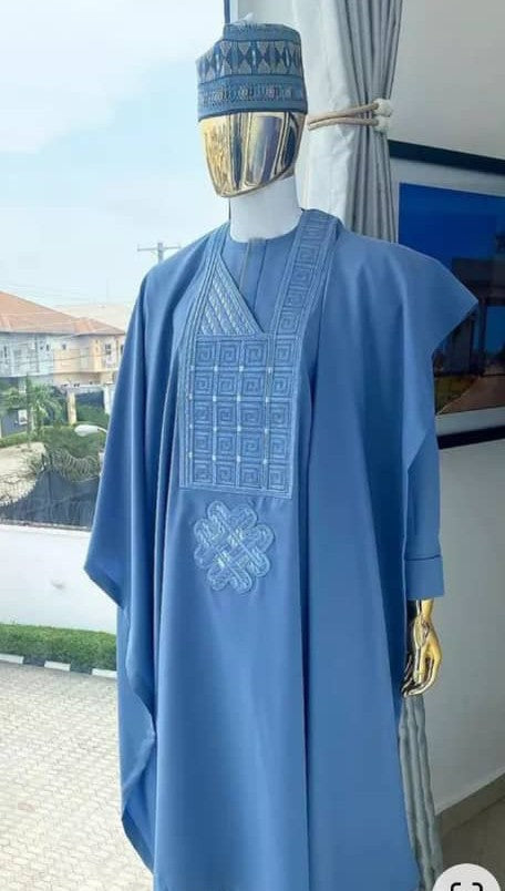 Men's Complete Agbada and cap