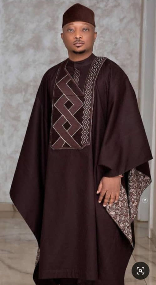Men's Complete Agbada and cap