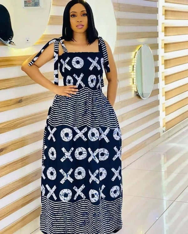 Africa Print Ankara Maxi  Dress