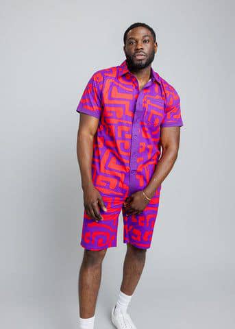 Men's Ankara Top & Short