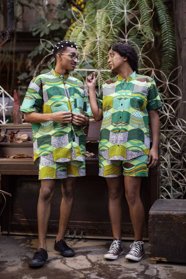 African Print Ankara Couple Summer Matching Outfit