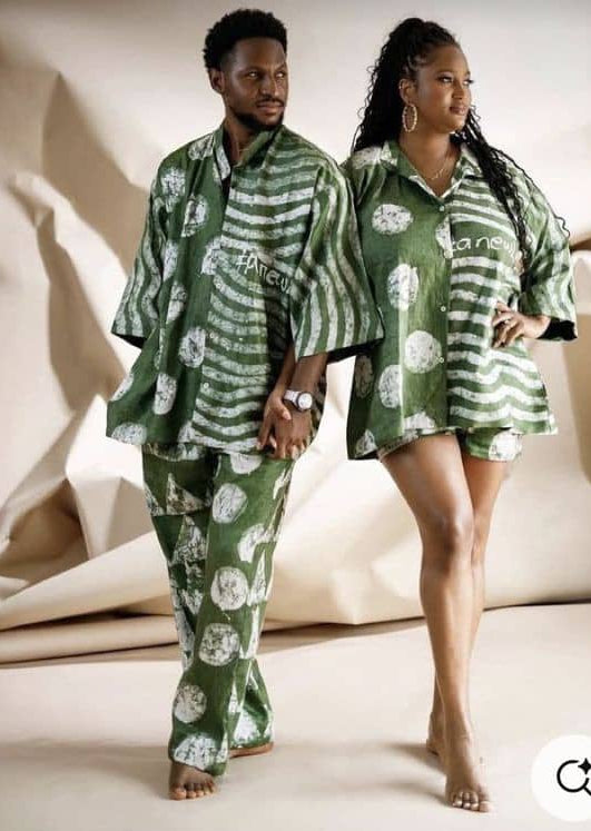 African Print Ankara Couple Summer Matching Outfit