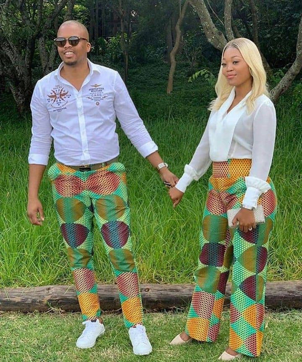 African Print Ankara Couple Summer Matching Outfit