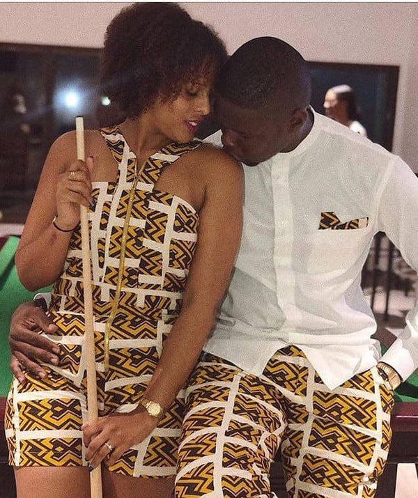 African Print Ankara Couple Summer Matching Outfit
