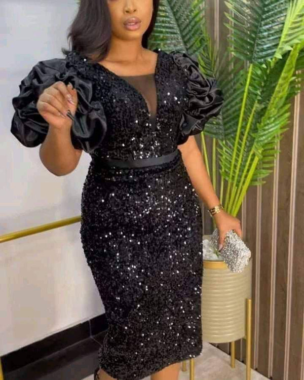 Women Sequin Party Dress