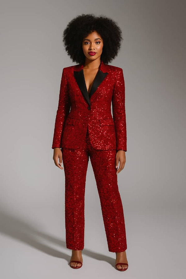 Women Sequin Pant and Top