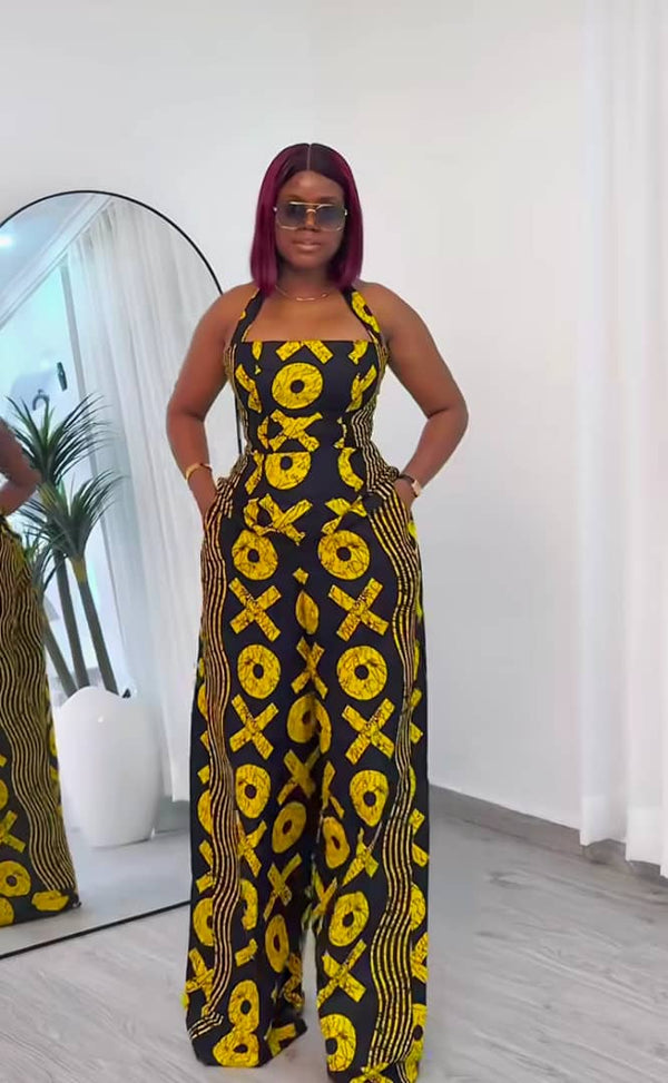 African Print women Jumpsuit