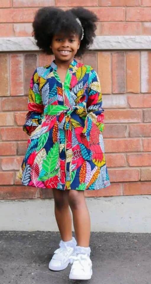 African print dress for girls