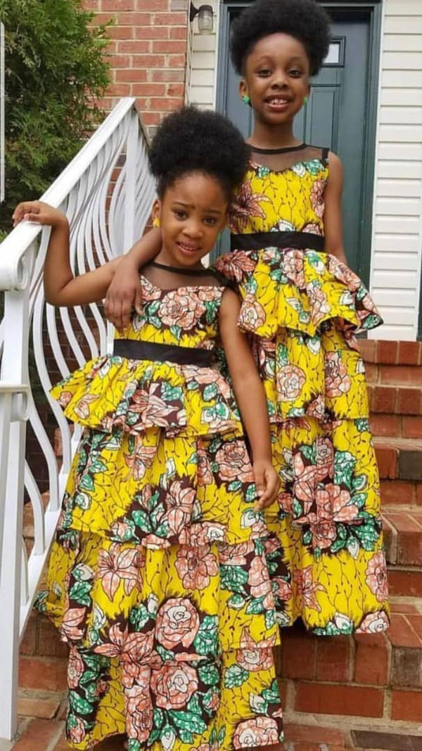 African print dress for girls