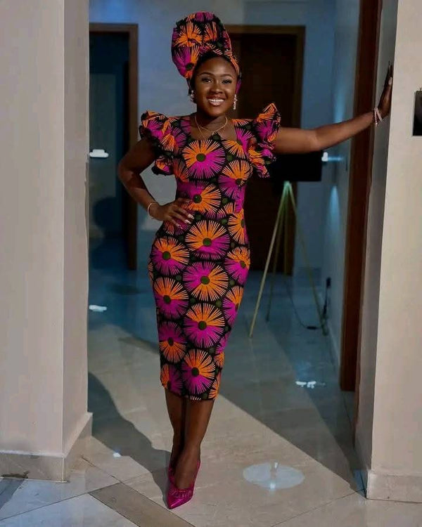 Women Ankara Short Dress