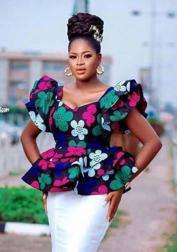Women Ankara blouse