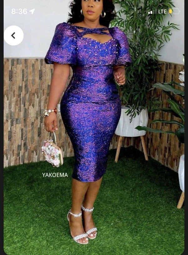 Women Damask short Dress