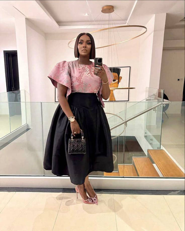 Women Two Piece Skirt and Top Set