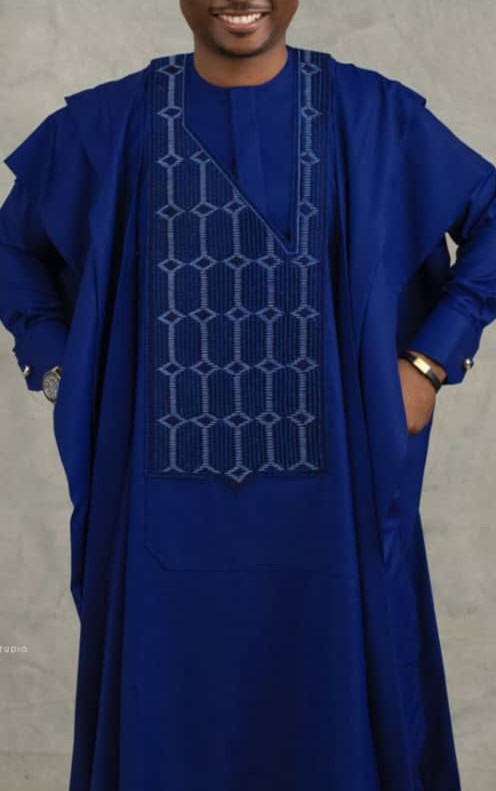 Men's Complete Agbada and cap