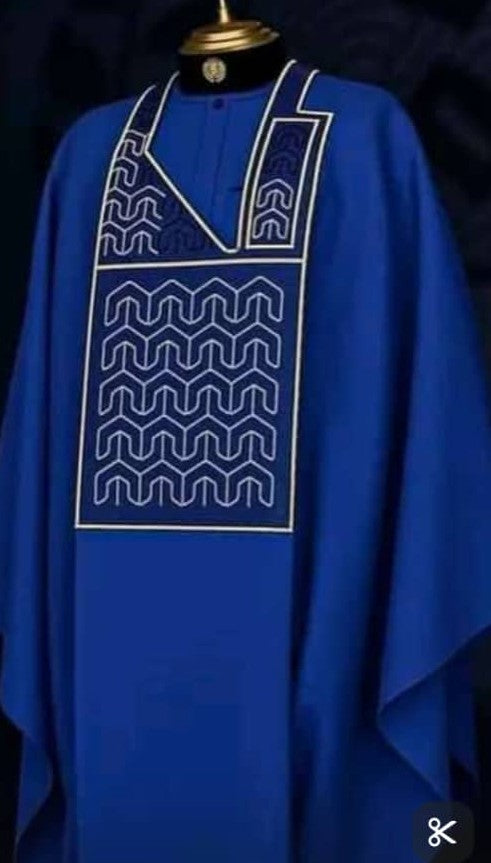 Men's Complete Agbada and cap
