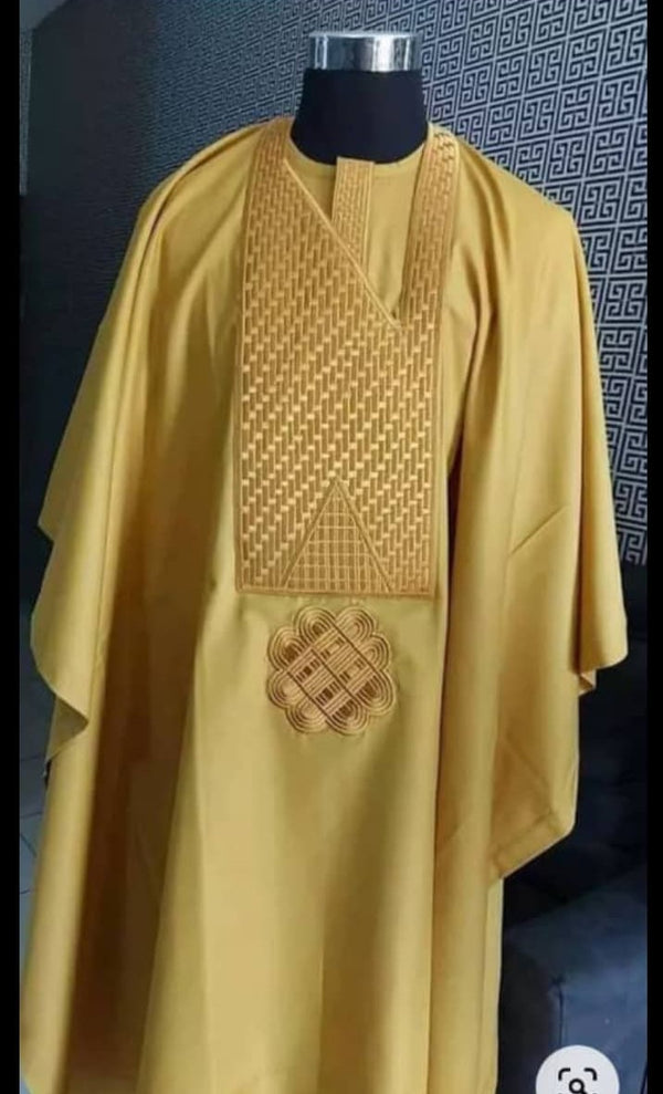 Men's Complete Agbada and cap