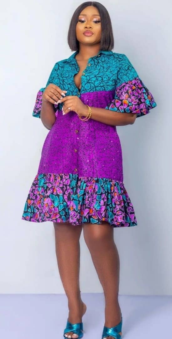 Women Ankara Short Dress