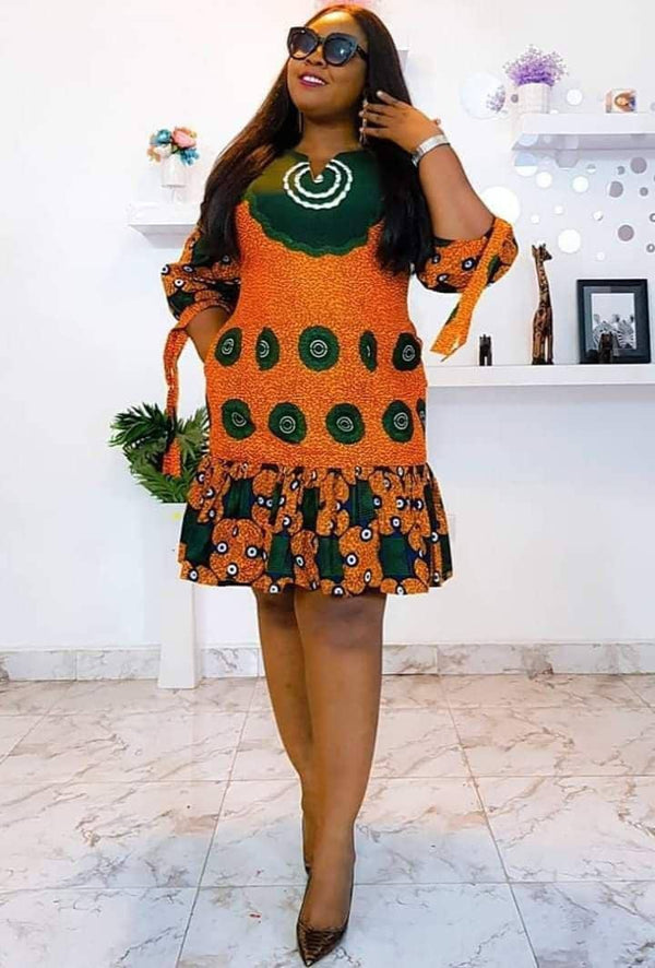 Women Ankara Short Dress