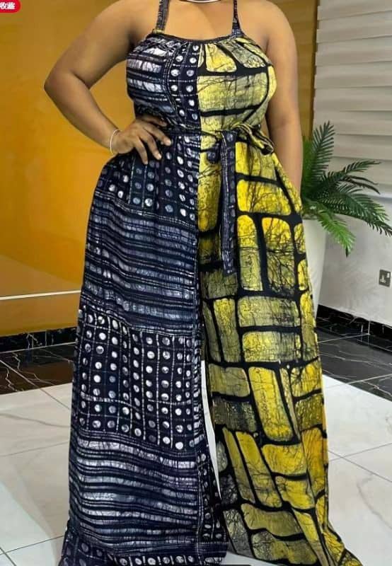 African Print women Jumpsuit