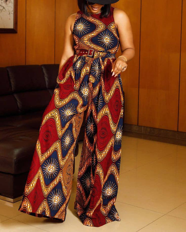 African Print women Jumpsuit