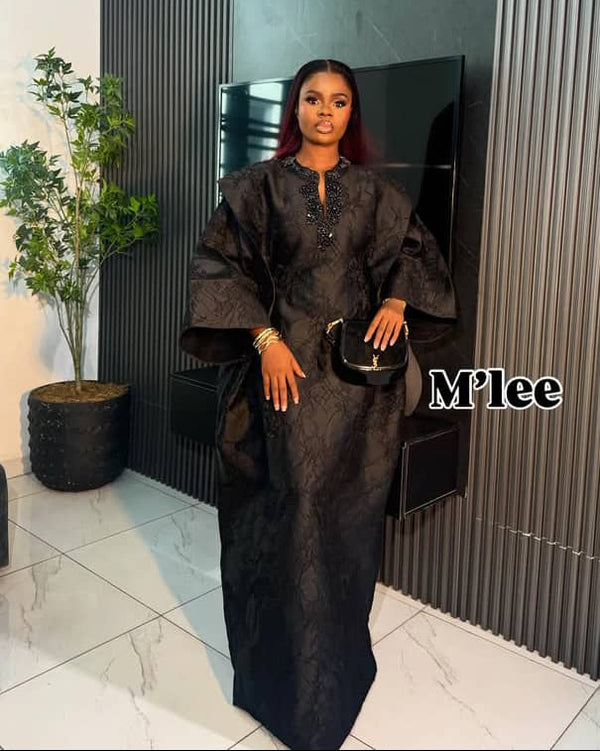 Women Damask Maxi Dress